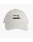 Barely Tolerable Hat front product view on a white background