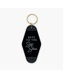 Keys to the Shit Show Keychain product view on a white background
