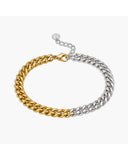 Ara Bracelet, a mixed-metal 18K Gold PVD clasp bracelet.