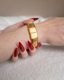 Zora Cuff worn on the wrist, hover view.